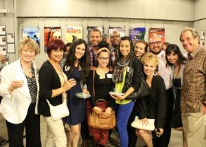 Bette Aitken, Georgia Well and executive producer Larry Cripe (far right) with cast members of IN THE HEIGHTS @ BroadwayWorld Bette Aitken, Georgia Well and executive producer Larry Cripe (far right) with cast m Photo
