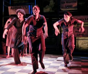 (in background - Ari Butler, Tracy Michailidis), Adrienne C. Moore, Tanesha Gary, Sheria Irving @ BroadwayWorld (in background - Ari Butler, Tracy Michailidis), Adrienne C. Moore, Tanesha Gary, She Photo