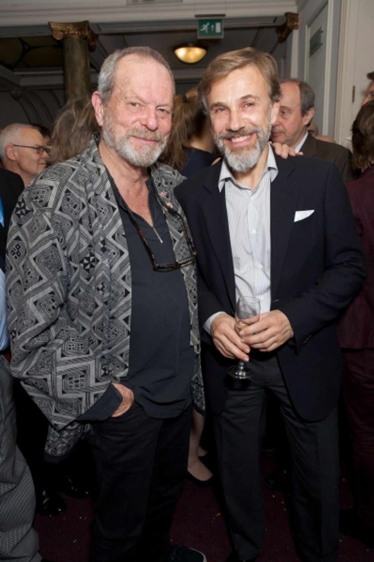 Terry Gilliam and Christoph Waltz at 