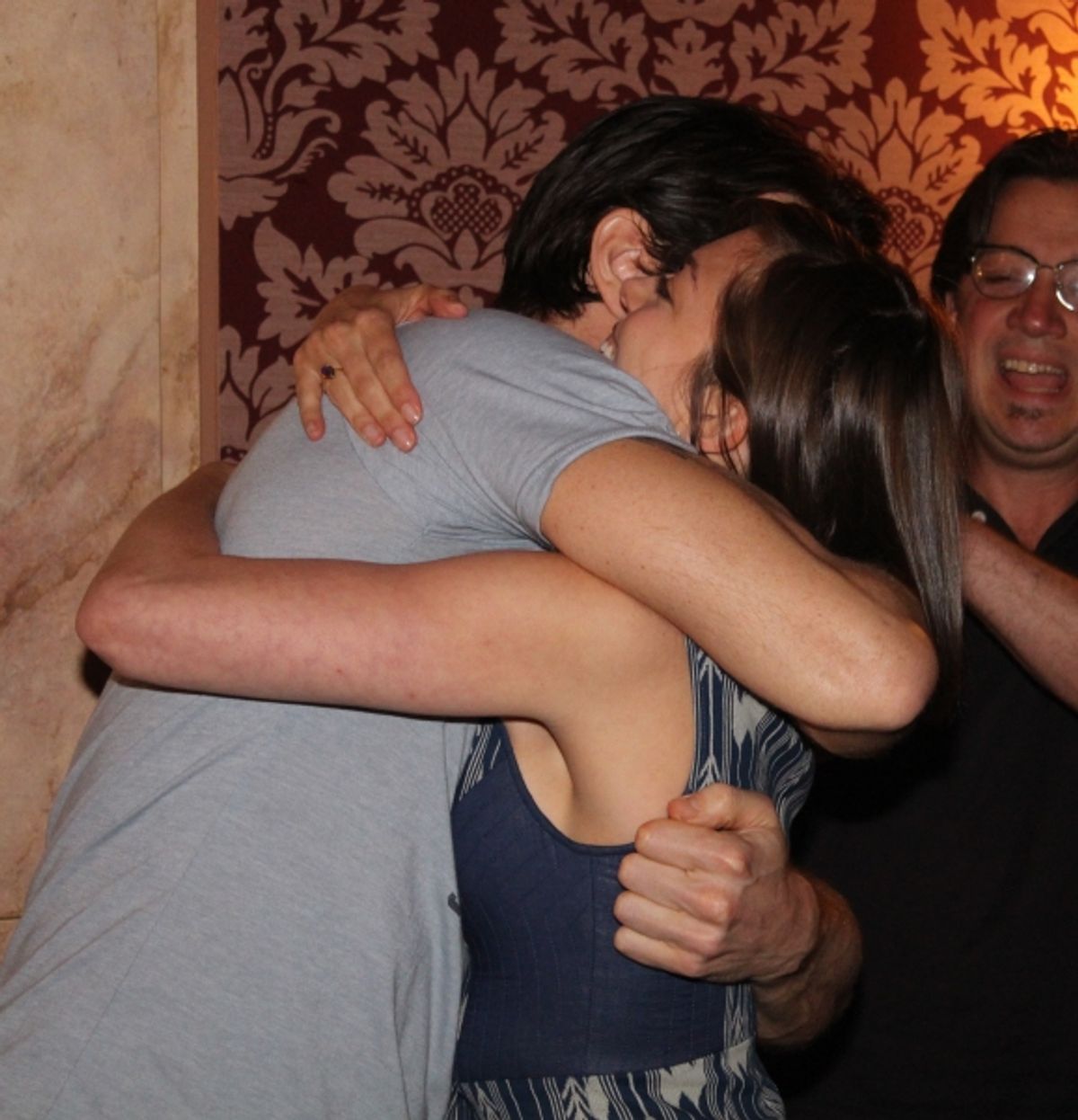 Andy Karl and Margo Seibert at 