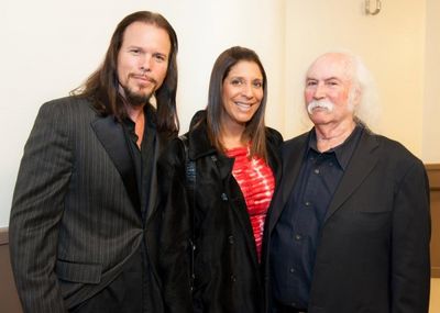 Backstage with Sean McNabb, Christine Devine and David Crosby Photo