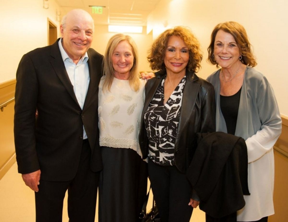 Backstage with Charles Fox, Jan Crosby, Freda Payne and Joan Fox at 