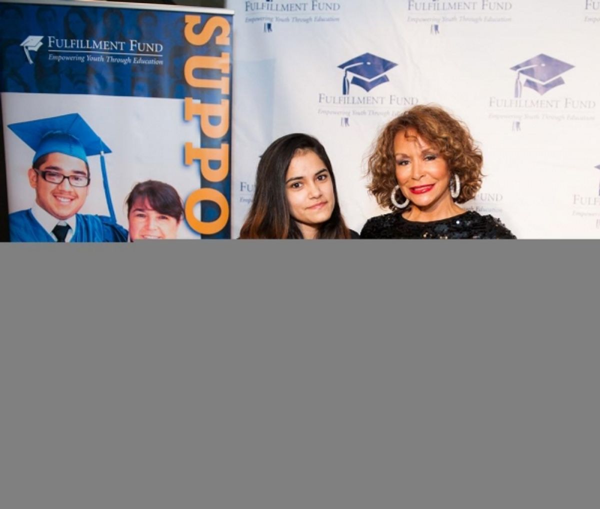 Lizeth Gasca (FF Student) and Freda Payne (Performer) at 