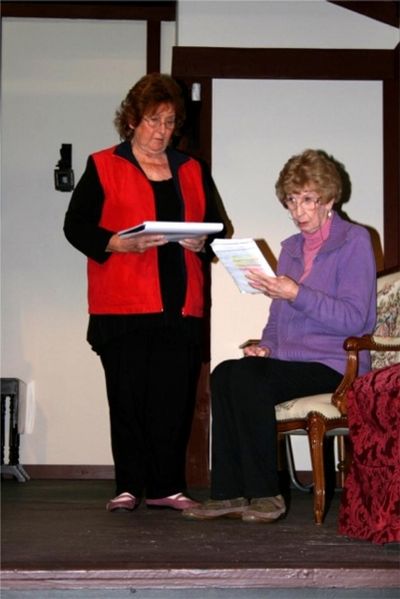 Kerry Goode, left and Di Graham journey back to the 1830s Photo