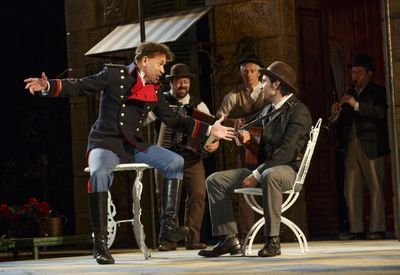 Brian Stokes Mitchell and Steel Burkhardt  Photo