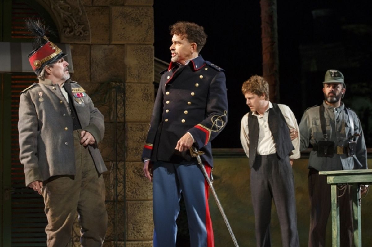 John Pankow, Brian Stokes Mitchell, Eric Sheffer Stevens, and Paco Lozano at 