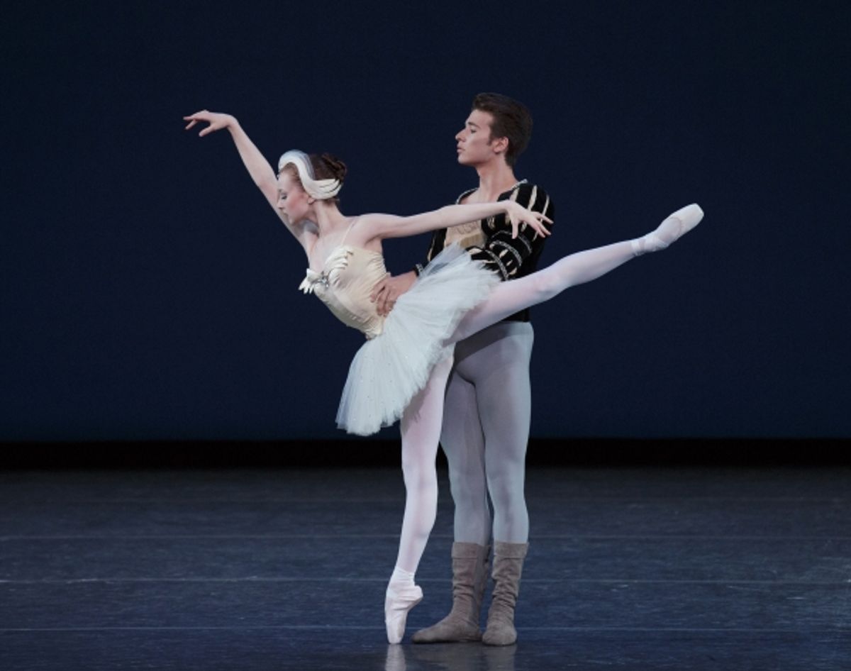 Alston Macgill as Odette and Joshua Shutkind as Prince Siegfried in Swan Lake at 