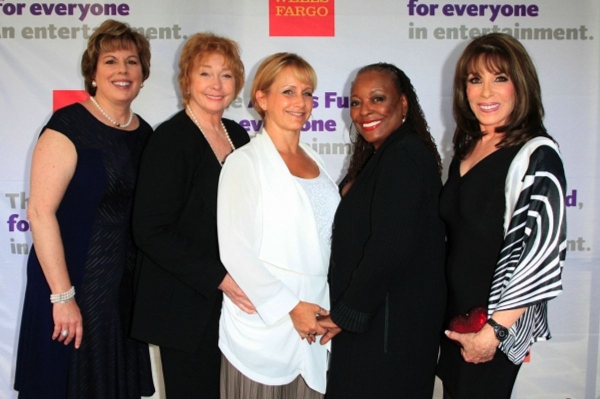  SAG representatives - Ilyanne Morden Kichaven, Jenny O''Hara, Gabrielle Carteris, L. Scott Caldwell and Kate Linder at 