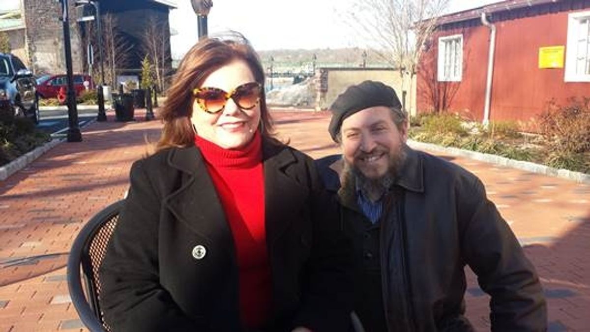 Marsha Mason and David Leopold at 