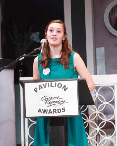 Best Leading Actress in a Musical winner Margaret Hoeschele from Cortland. Photo