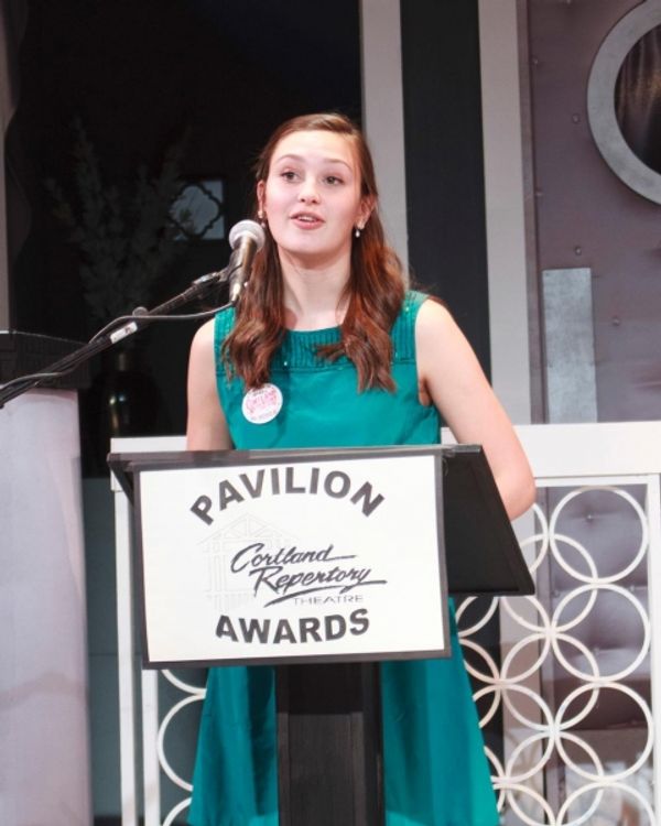 Best Leading Actress in a Musical winner Margaret Hoeschele from Cortland. Photo