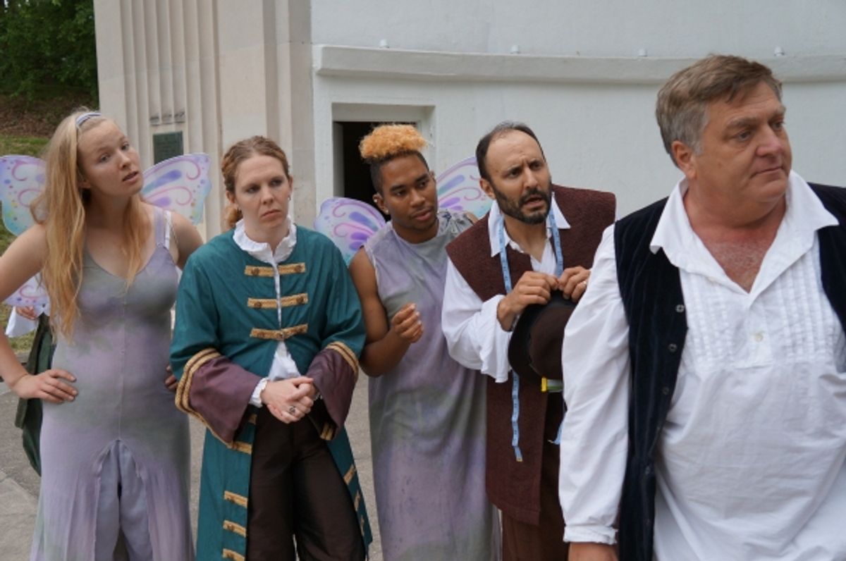 Dzugan-Smith (Snout fairy), Quay Drake (Snout), Johnnie Duartes (Robin Starvling Fairy), Jeffrey Jones (Robin Starvling), Bill Alden (Bottom) at 