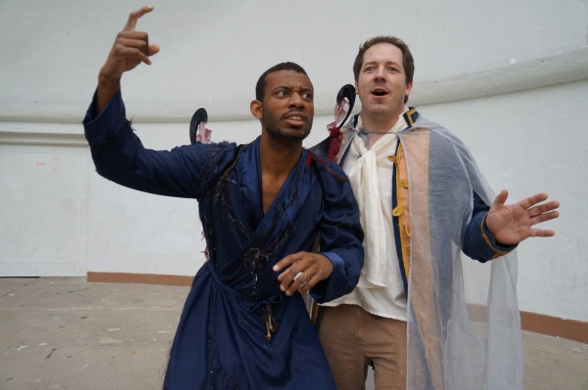 Jamal Jones (Oberon), Stephen Cena (Theseus) at 