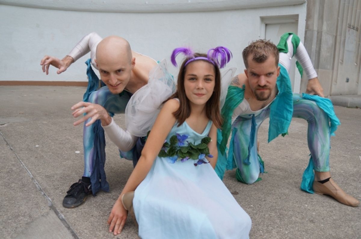 Jonathan Lowery (Puck voice), Taylor Windheim (Fairy), Nic Shaw (Puck signing) at 