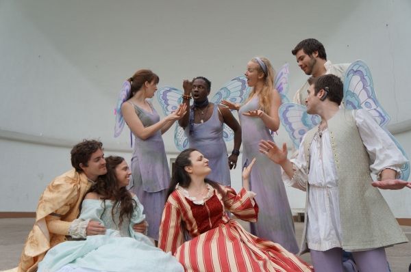 Meagan Zdep (Hermia Fairy); Christopher Coles (Lysander Fairy); Brittany Dzugan-Smith Photo