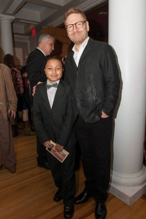 Sir Kenneth Branagh with Jayson Polanco (Hamlet in the Hunts Point Children''s Shakespeare Ensemble) @ BroadwayWorld Sir Kenneth Branagh with Jayson Polanco (Hamlet in the Hunts Point Children''s Shakes Photo