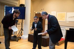 Scene from Hamlet - Jacob Fishel, Jayson Polanco (Hamlet), Stephen DeRosa Photo