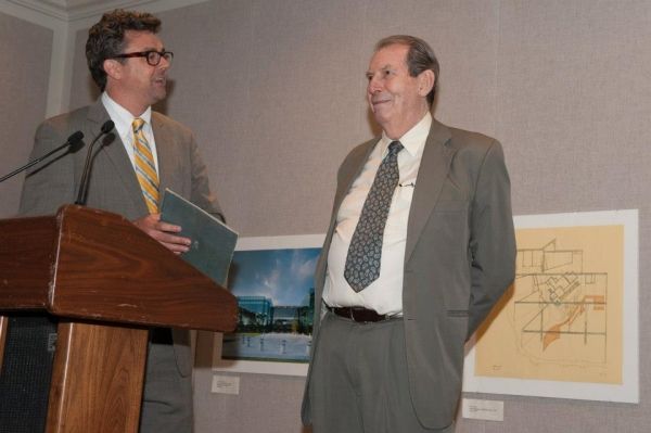 Richard Easton and Artistic Director Michael Sexton Photo