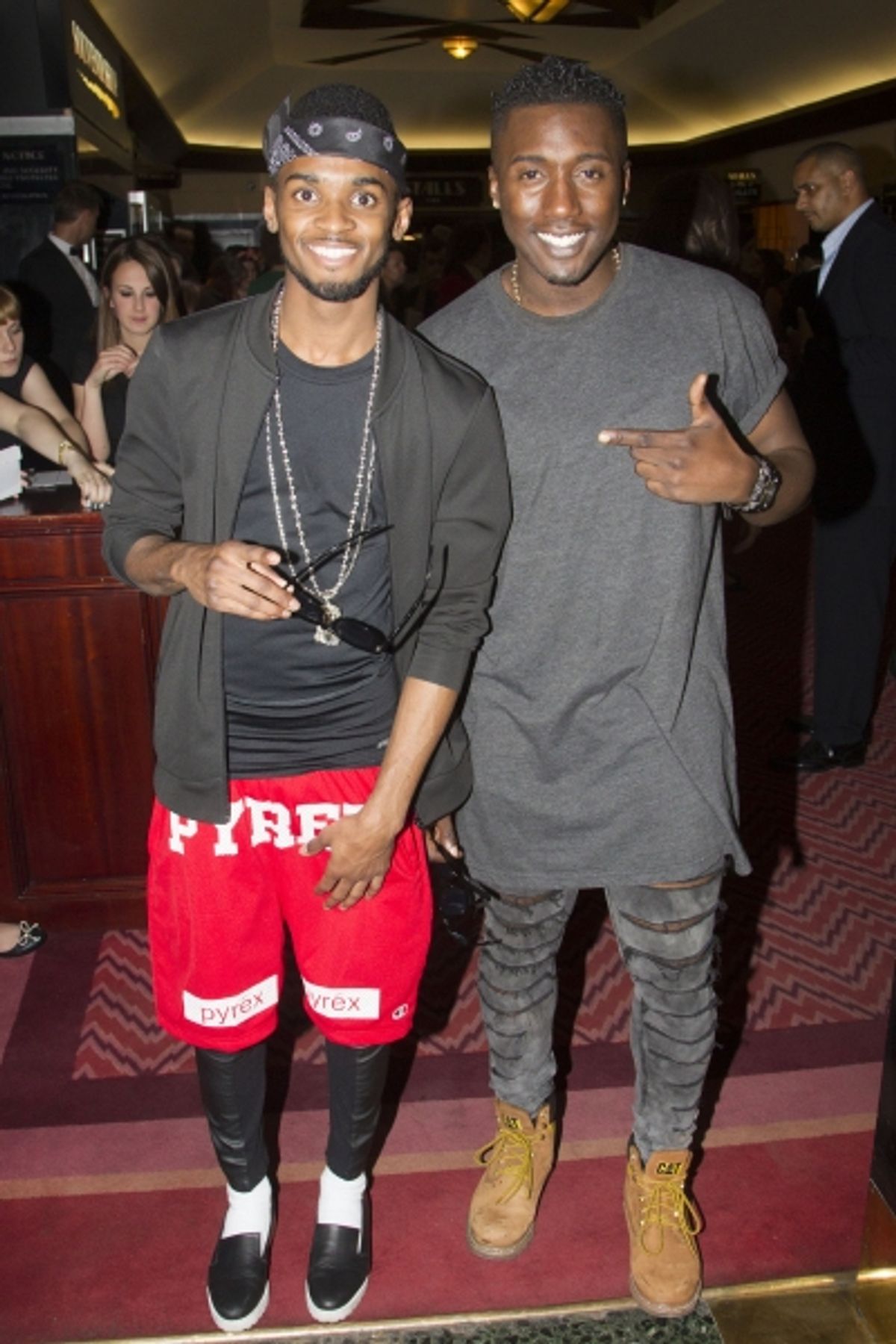 Rough Copy band members Joseph Thomas and Kazeem Ajobe at 