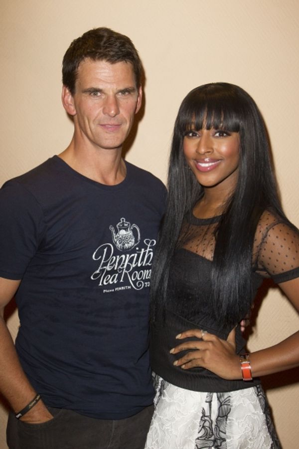Tristan Gemmill (Frank Farmer) and Alexandra Burke (Rachel Marron)  Photo