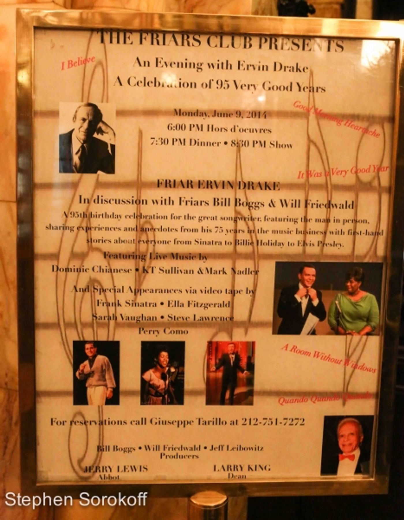 Photo Coverage: The Friars Club Presents AN EVENING WITH ERVIN DRAKE  Image