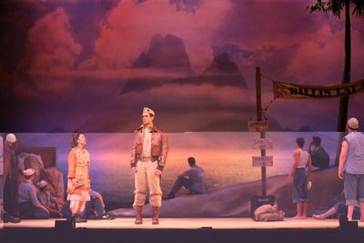 Bloody Mary (Joanne Javien) sings ''Bali Ha''i'' to Lt. Cable (Ryan Vasquez) Photo