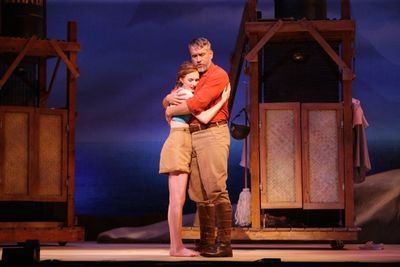 Emile de Becque (Mike McGowan) proposes to Nellie Forbush (Erin Mackey) Photo