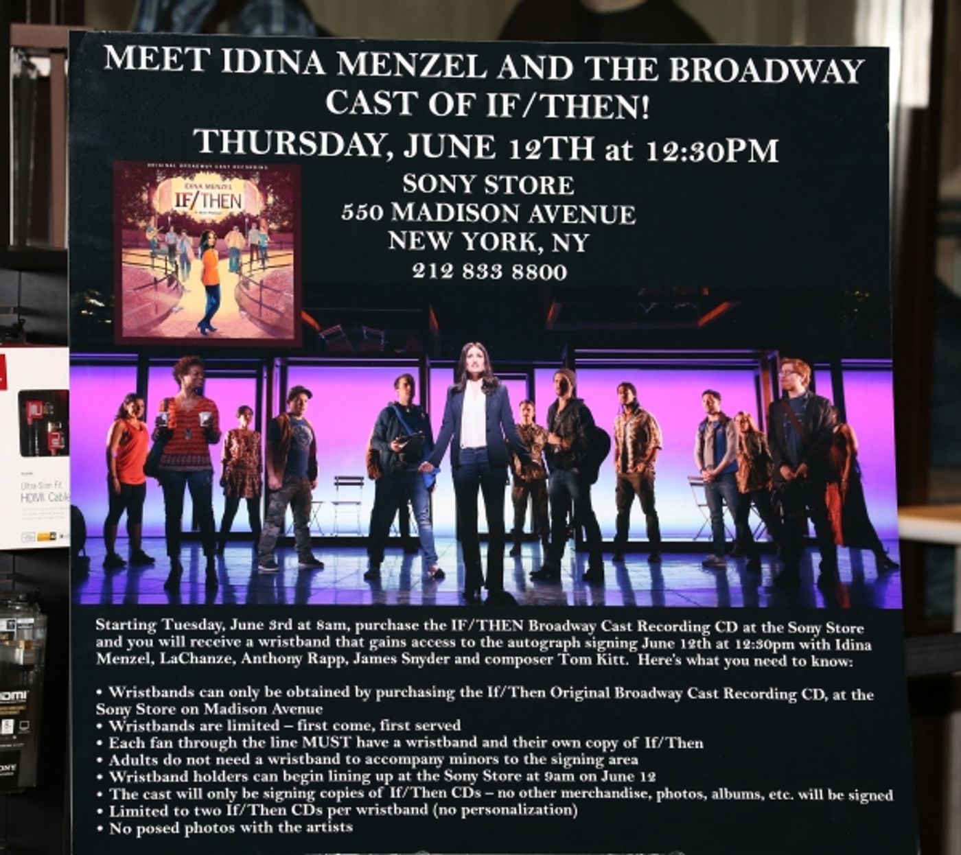Photo Coverage: Idina Menzel, LaChanze, Anthony Rapp & More Celebrate IF/THEN Cast Album Release at Sony Store Photo Coverage: Idina Menzel, LaChanze, Anthony Rapp & More Celebrate IF/THEN Cast Album Release at Sony Store Image