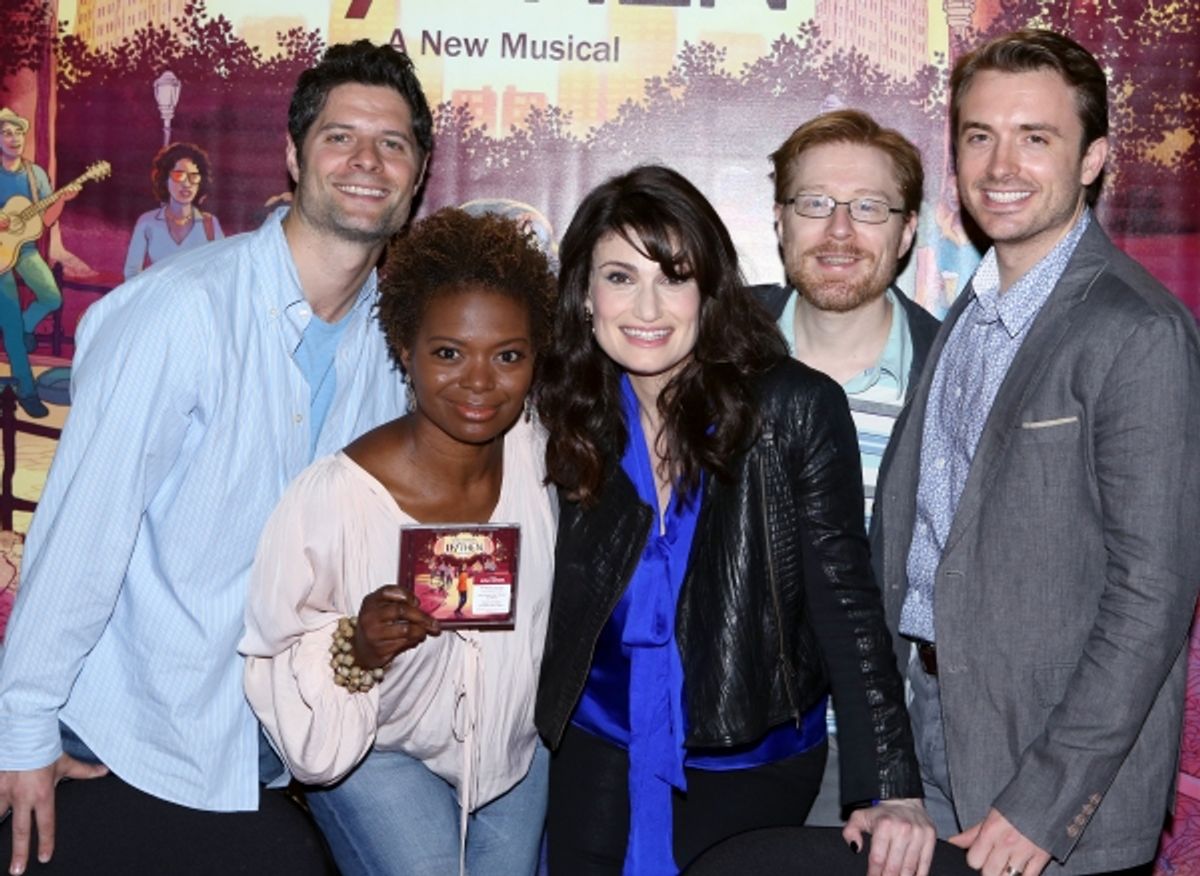 Tom Kitt, LaChanze, Idina Menzel, Anthony Rapp and James Snyder at 