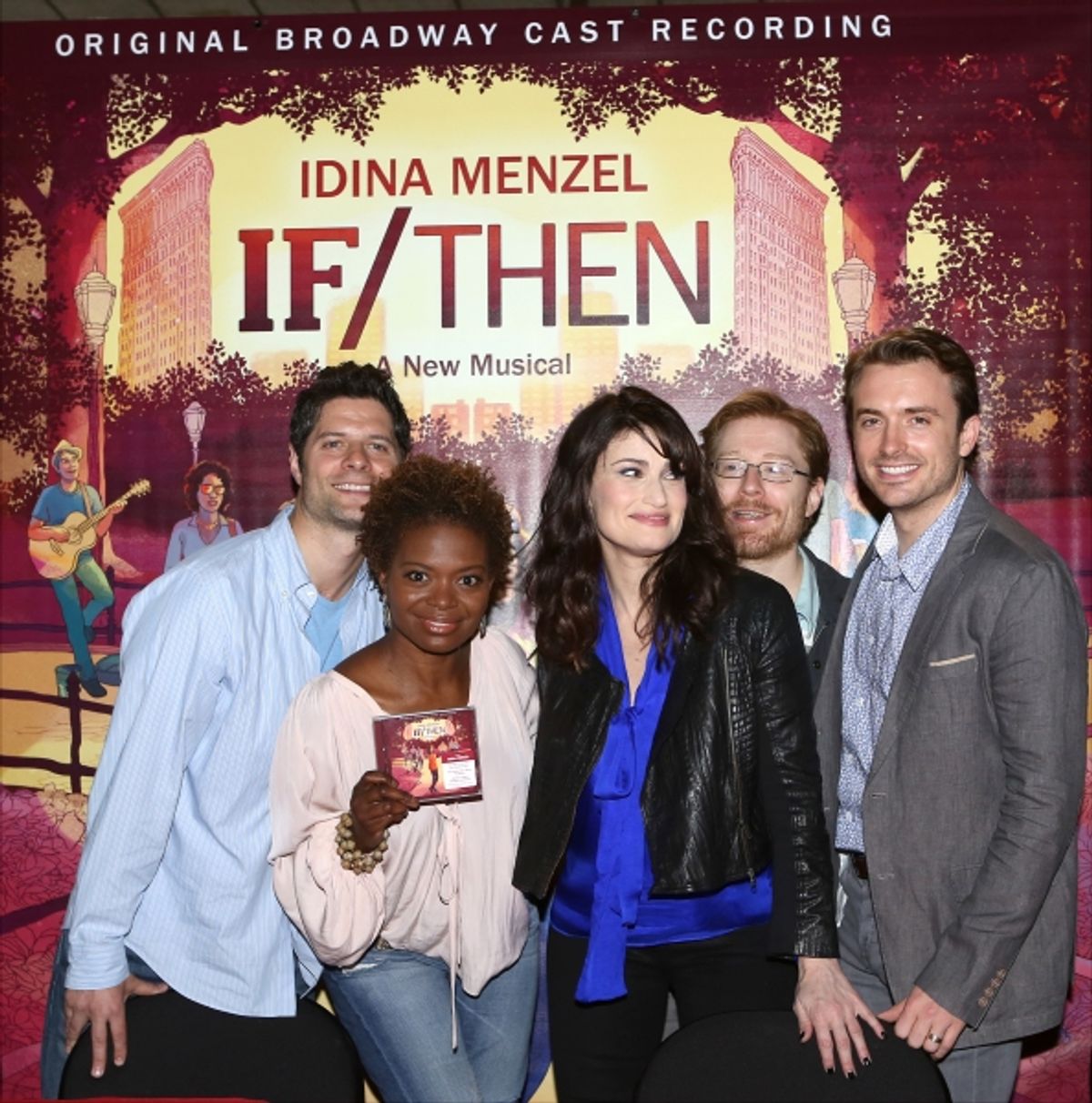 Tom Kitt, LaChanze, Idina Menzel, Anthony Rapp and James Snyder at 