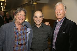 From left, cast members Richard O''Callaghan and David Suchet pose with actor Richard Chamberlain backstage after the opening night performance of ''The Last Confession'' at the Center Theatre Group/Ahmanson Theatre on Wednesday, June 11, 2014, in Los Ang @ BroadwayWorld From left, cast members Richard O''Callaghan and David Suchet pose with actor Richard Photo