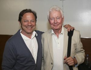 From left, cast members David Ferry and Philip Craig pose backstage after the opening Photo