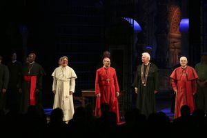 From left, cast members Roy Lewis, Richard O''Callaghan, David Suchet, Philip Craig and Bernard Lloyd take their bows during the curtain call for the opening night performance of ''The Last Confession'' at the Center Theatre Group/Ahmanson Theatre on Wedn @ BroadwayWorld From left, cast members Roy Lewis, Richard O''Callaghan, David Suchet, Philip Craig a Photo