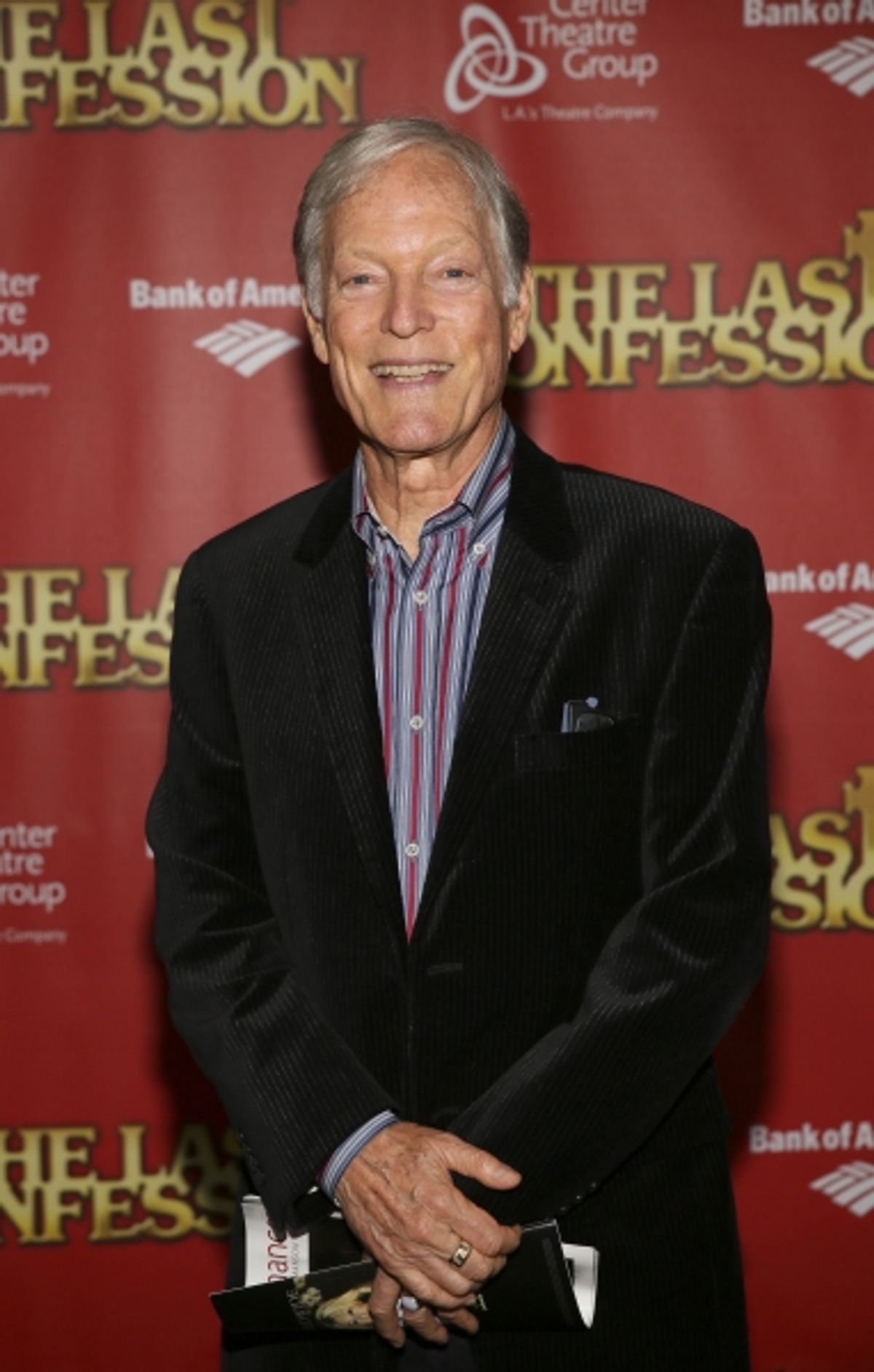 Actor Richard Chamberlain poses during the arrivals for the opening night performance of ''The Last Confession'' at the Center Theatre Group/Ahmanson Theatre on Wednesday, June 11, 2014, in Los Angeles, Calif. (Photo by Ryan Miller/Capture Imaging) at 