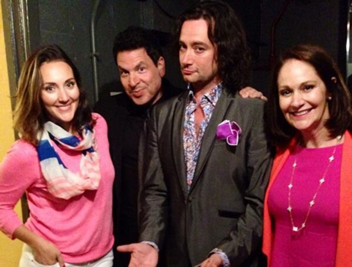 Adrianna McPhee, Michael Orland, Constantine Maroulis and Peisha McPhee at 