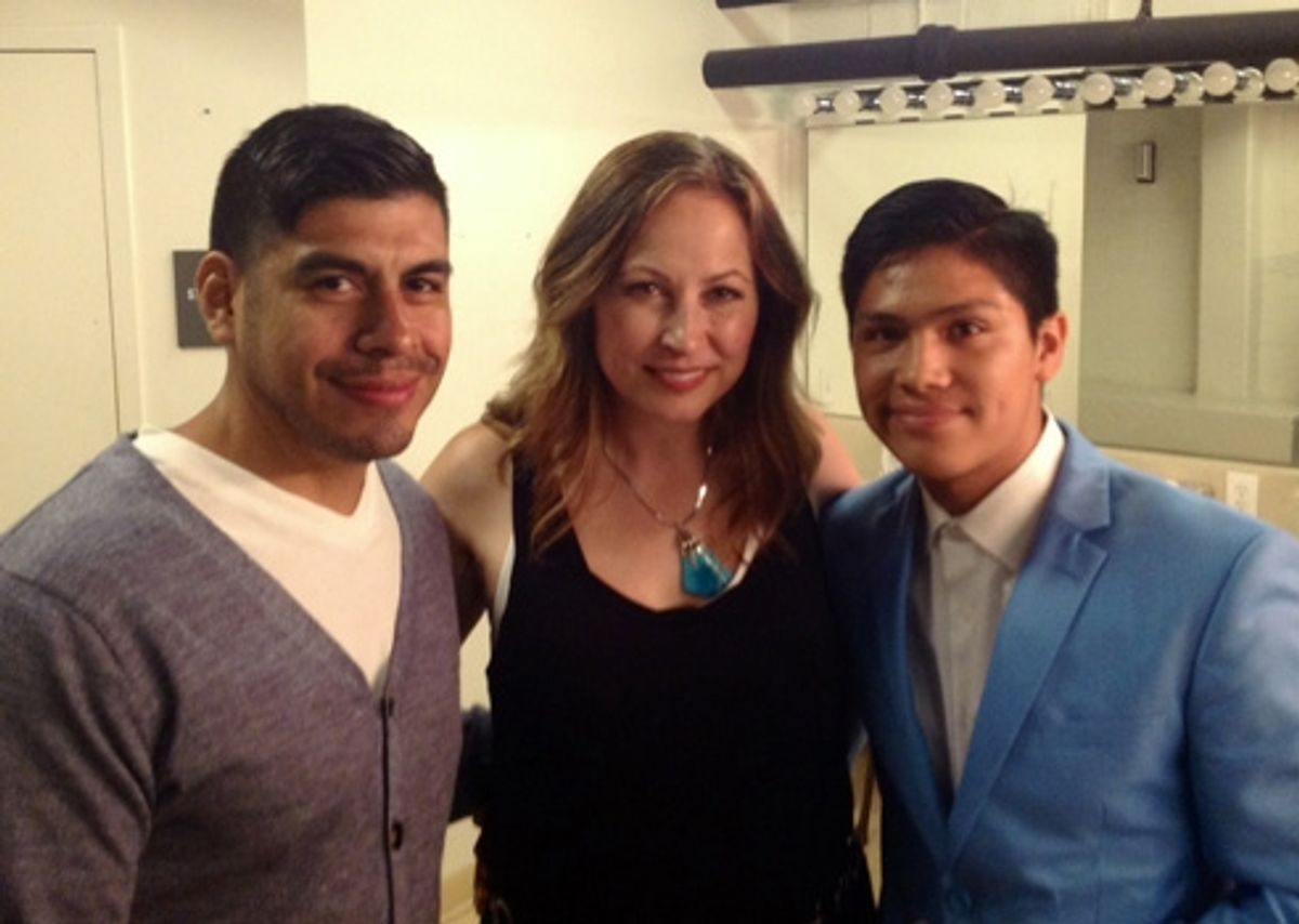 Cesar De Leon, Linda Eder and Johnny Ortiz at 