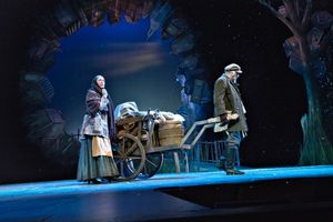 Leaving Anatevka: Anne Kanengeiser as Golde and Joe Vincent. Photo