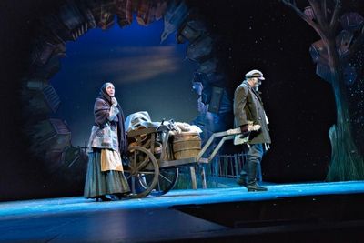 Leaving Anatevka: Anne Kanengeiser as Golde and Joe Vincent. Photo