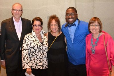 (L to R) Executive Producer Edgar Dobie, Artistic Director Molly Smith, director and  Photo