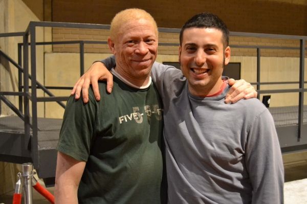 (L to R) Company members Keith A. Thompson and George Hirsch at the opening night cel Photo