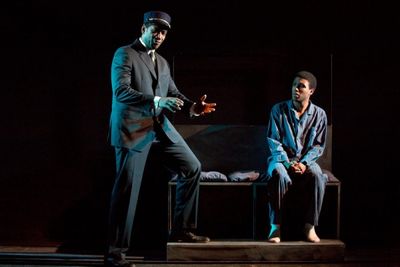Robert McKay* and Jelani Pitcher in the world premiere of Slashes of Light by Judy Ta Photo