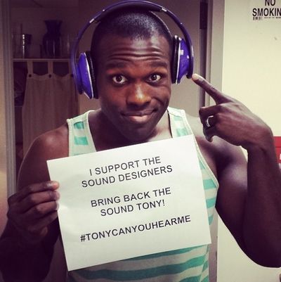 Joshua Henry from VIOLET
@joshuahenry20: "#tonycanyouhearme" Photo