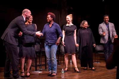 Corey Stoll, Lauren Velez, Viola Davis, Arija Bareikis, Lynda Gravatt, Russell Hornsb Photo