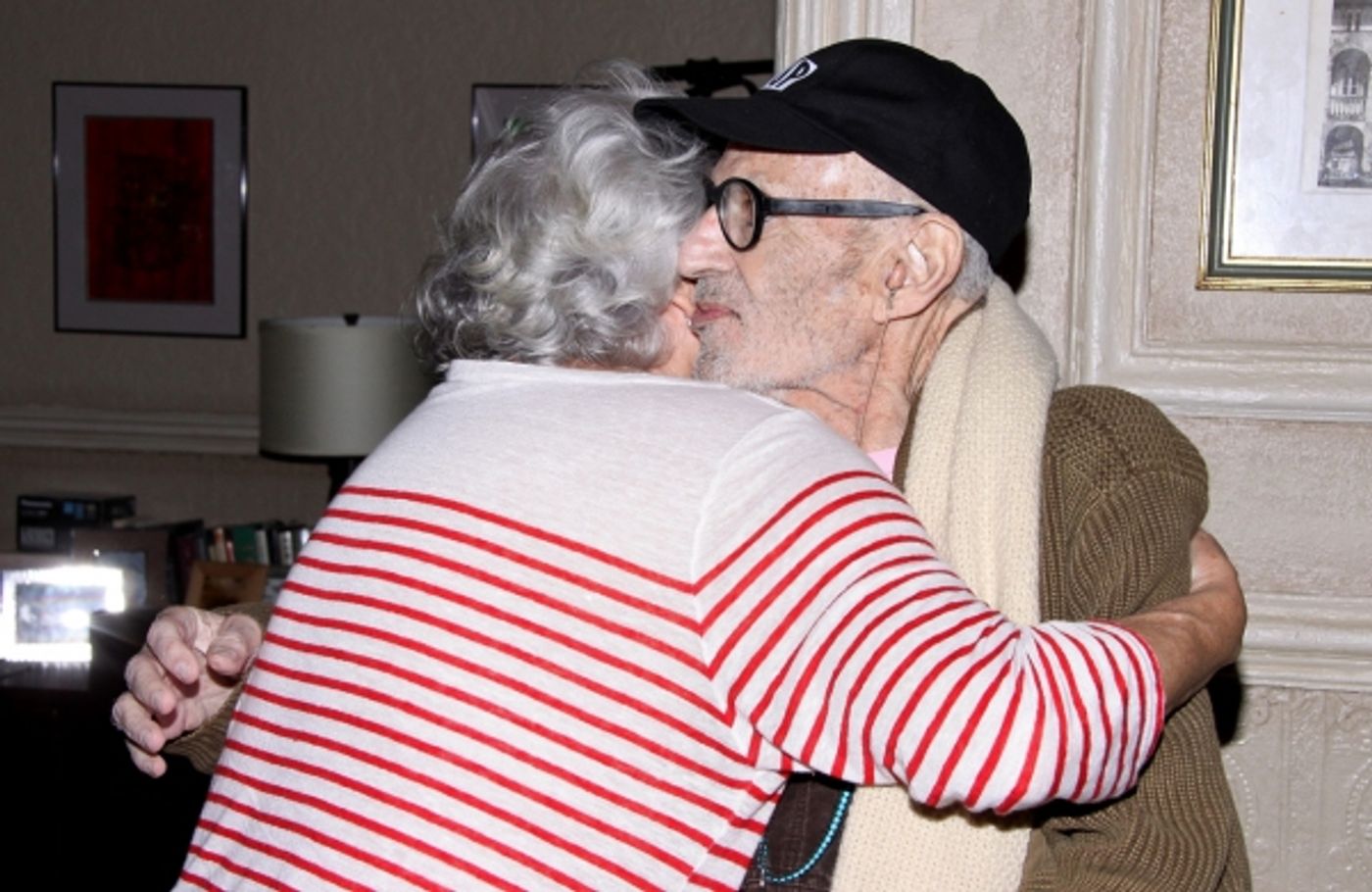 Photo Flash: Larry Kramer Vists Terrence McNally, Tyne Daly & Cast at MOTHERS AND SONS  Image