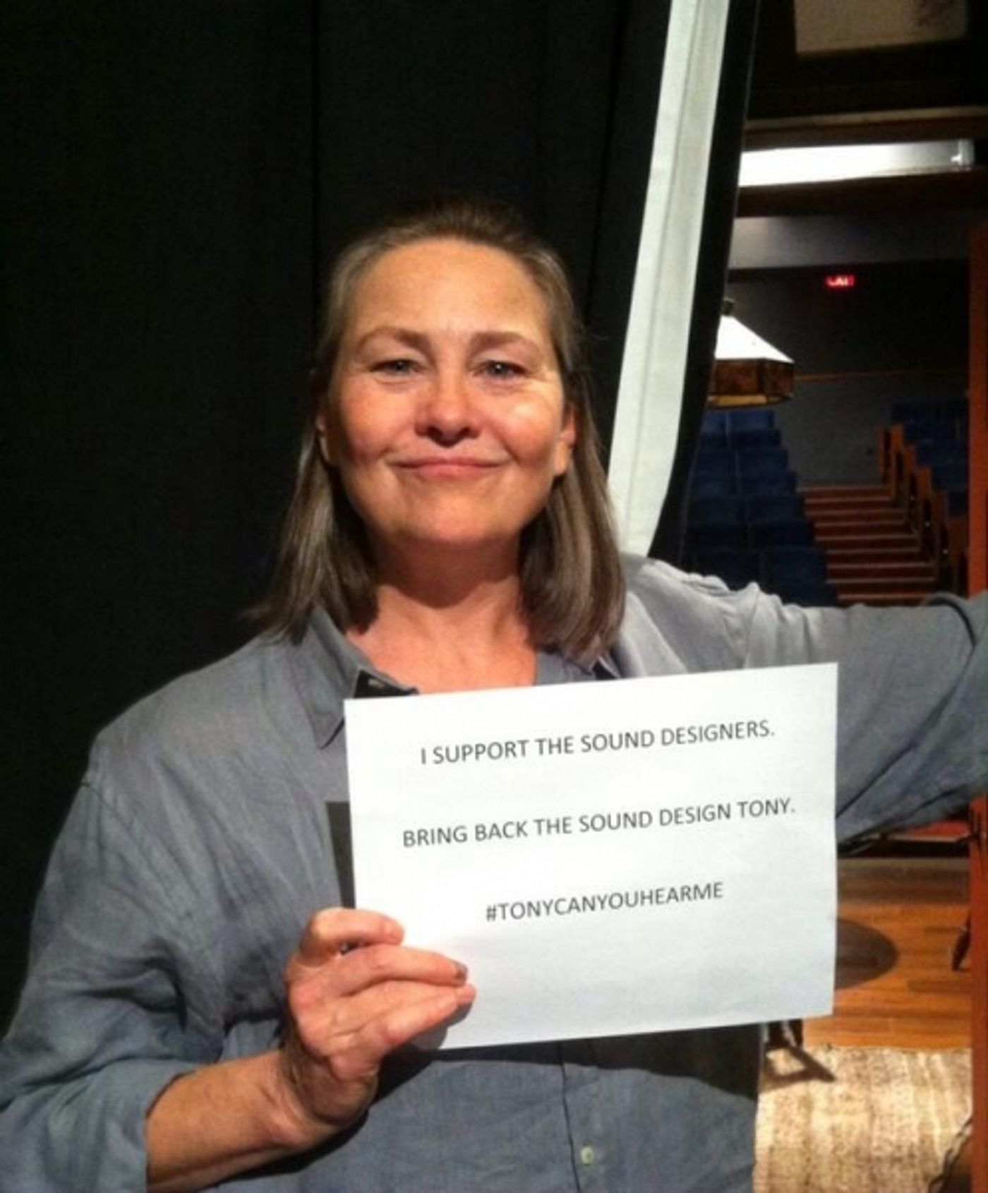 Photo Flash: Cherry Jones, Jefferson Mays & More Join the #TonyCanYouHearMe Movement  Image