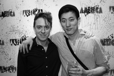 Cast Members Max Jenkins & Jake Choi Photo Credit: Stacey Abele Photo