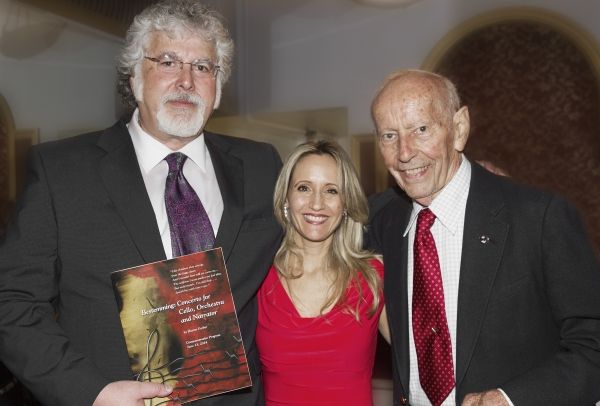 Richard Stellar, Sharon Farber and Curt Lowens at An  International Evening of Music  Photo