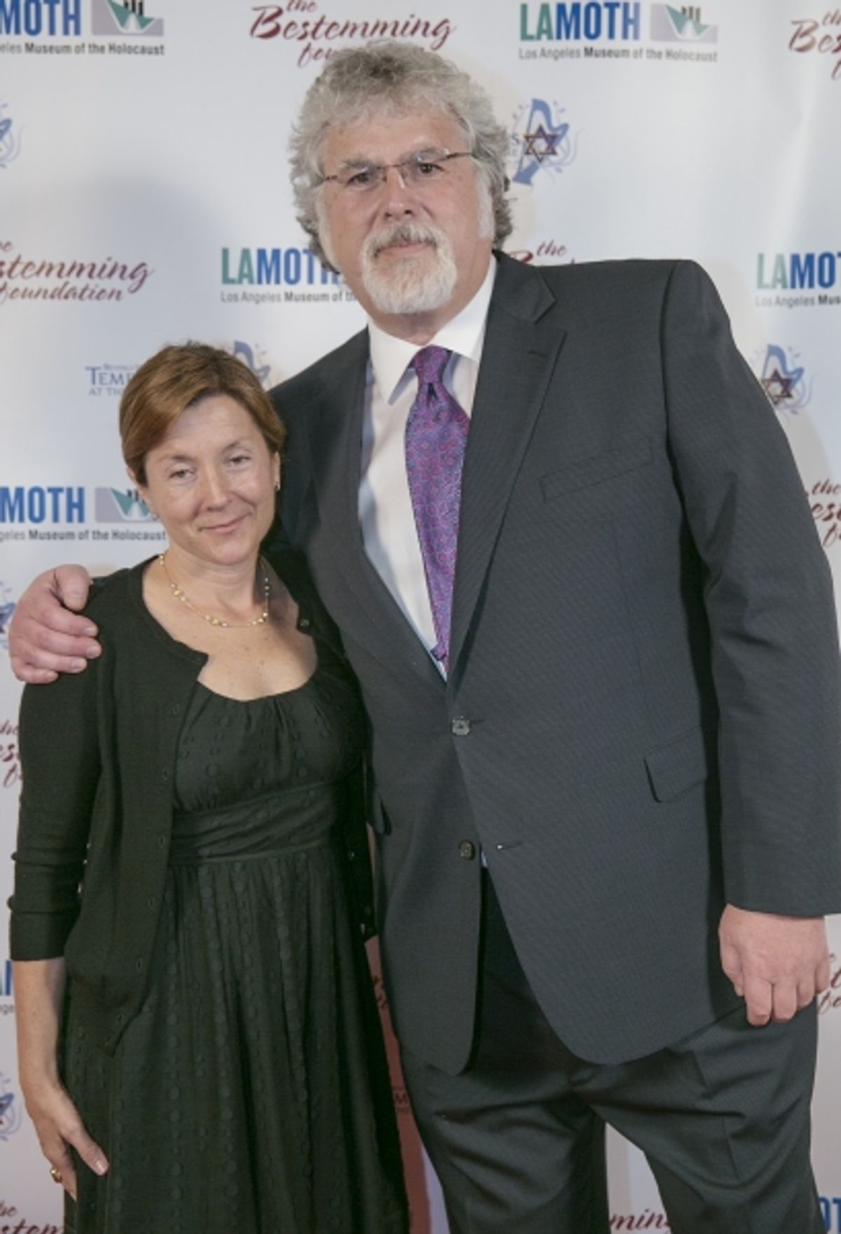 Samara Hutman, Executive Director of the Los Angeles Museum of the  Holocaust and Richard Stellar, Event Co-Producer at An International Evening of   Music and Remembrance celebrating the Voices of Holocaust Survivors through a   performance of Sharon Far at 
