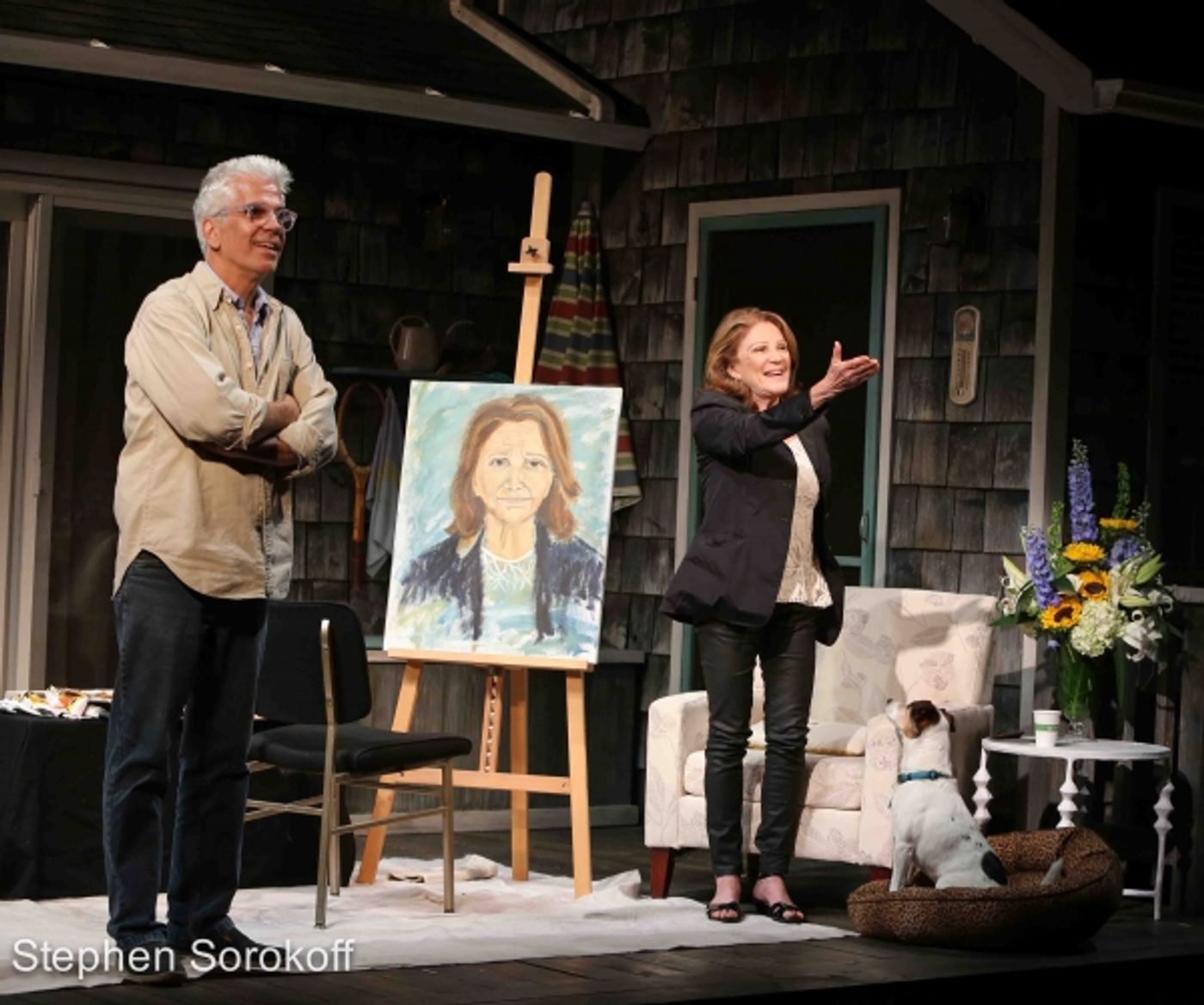 Photo Coverage: Steve Bakunas Paints Linda Lavin in  PORTRAIT OF AN ARTIST  Image
