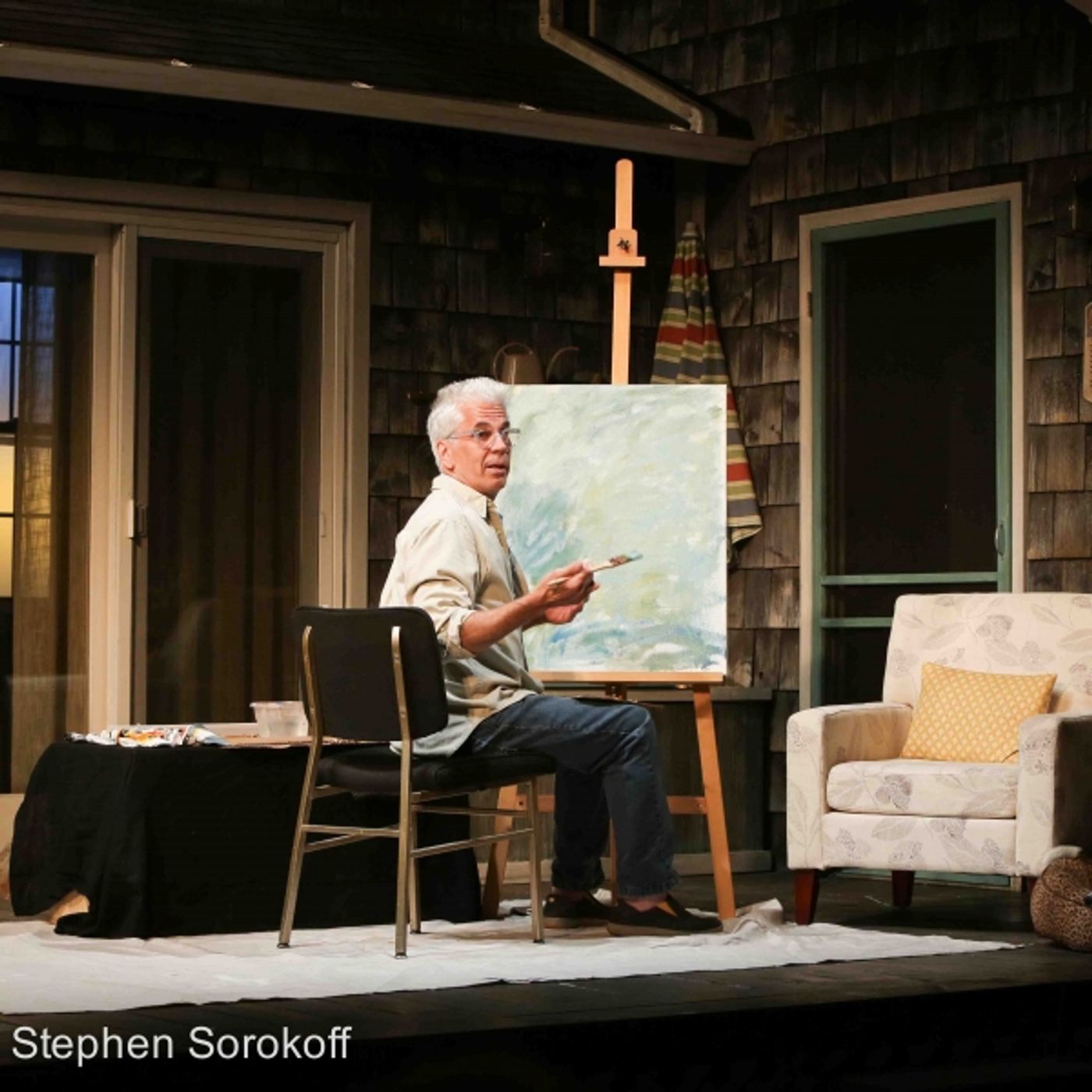 Photo Coverage: Steve Bakunas Paints Linda Lavin in  PORTRAIT OF AN ARTIST  Image